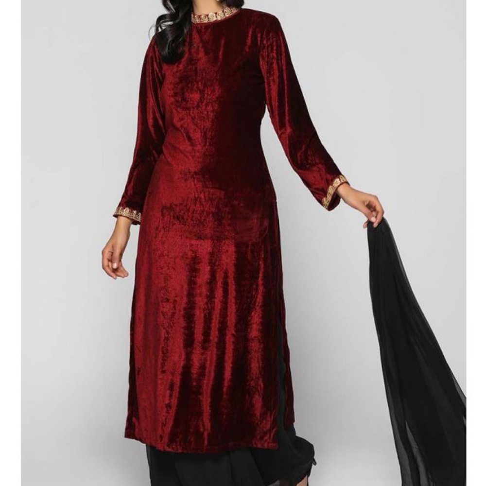 Velvet Palazzo Suit